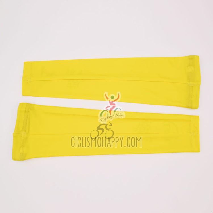 Tour de France Arm Warmer White Yellow 2015 Cycling